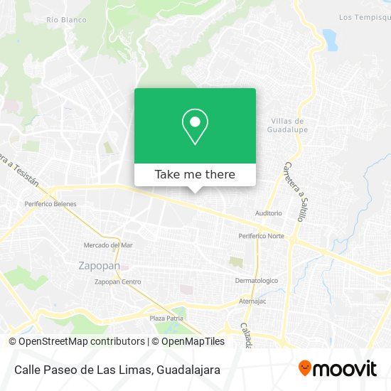 Calle Paseo de Las Limas map