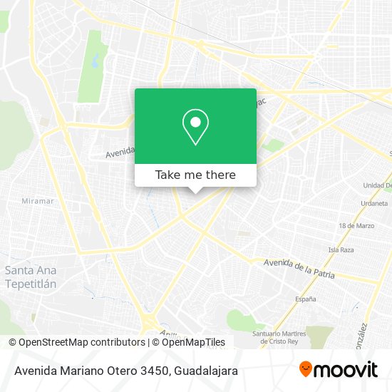 Mapa de Avenida Mariano Otero 3450