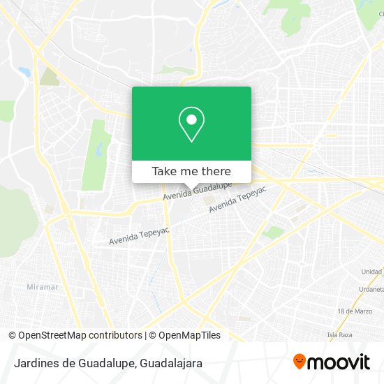 Mapa de Jardines de Guadalupe