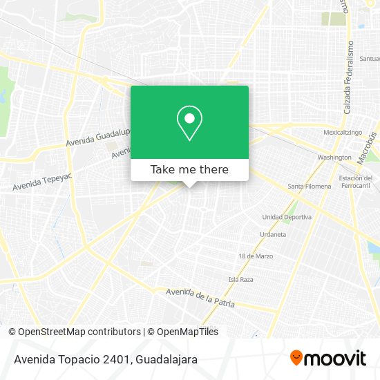 Avenida Topacio 2401 map