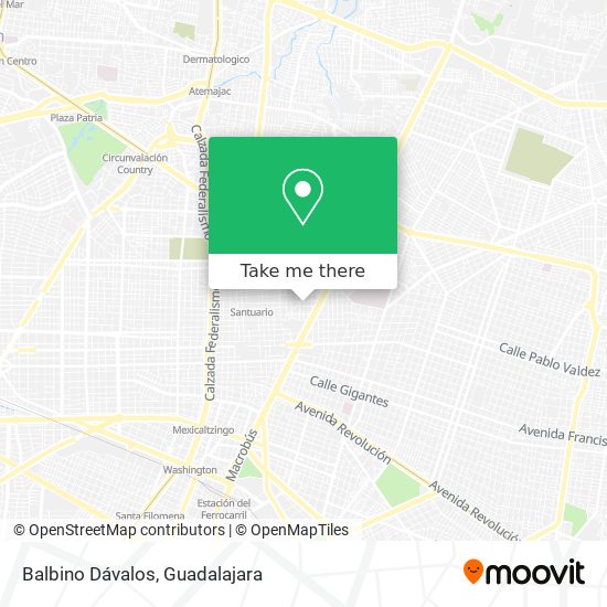 Balbino Dávalos map