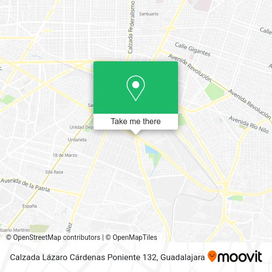 Calzada Lázaro Cárdenas Poniente 132 map