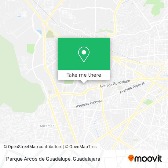 Parque Arcos de Guadalupe map