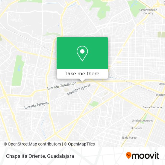 Mapa de Chapalita Oriente