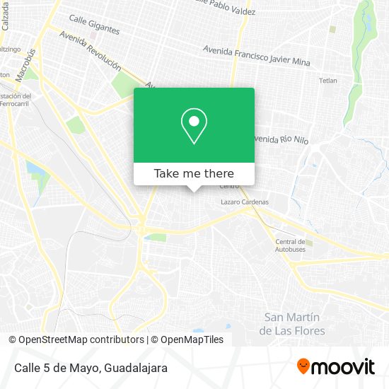 Mapa de Calle 5 de Mayo