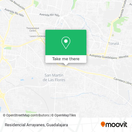 Residencial Arrayanes map