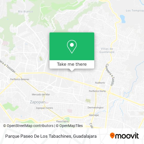 Mapa de Parque Paseo De Los Tabachines