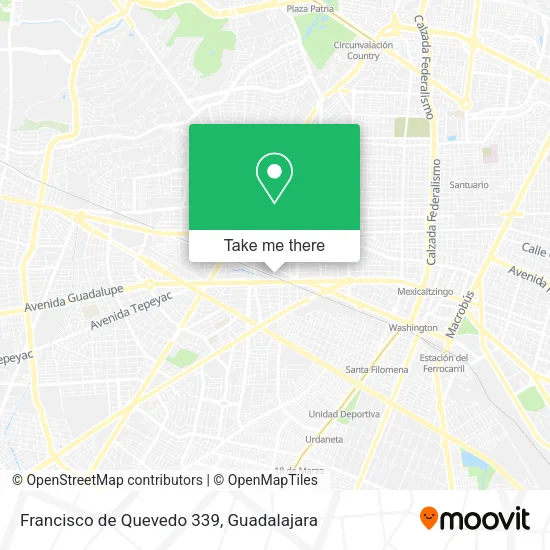 Francisco de Quevedo 339 map