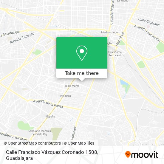 Calle Francisco Vázquez Coronado 1508 map