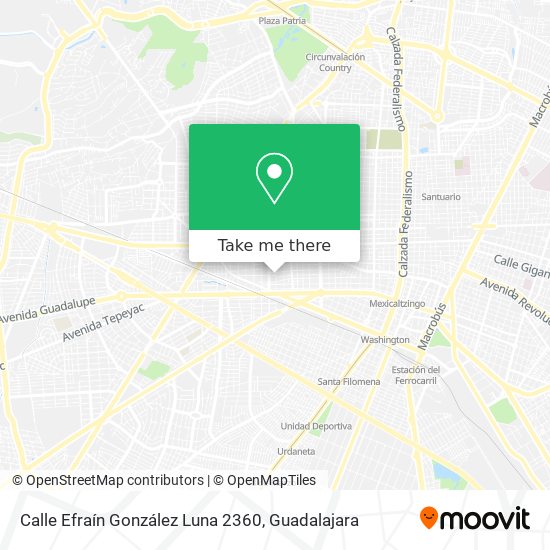 Calle Efraín González Luna 2360 map