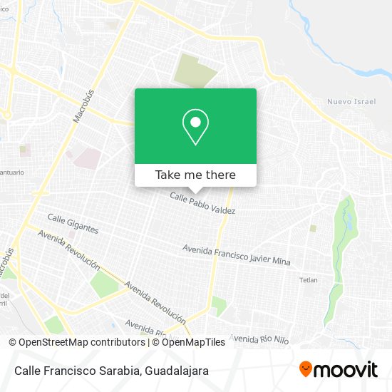 Mapa de Calle Francisco Sarabia