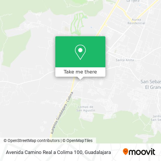 Avenida Camino Real a Colima 100 map
