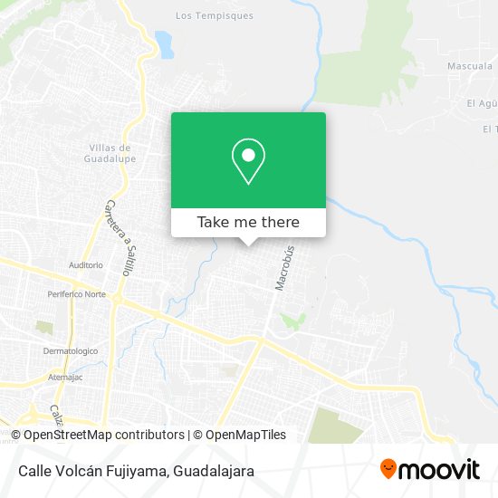 Calle Volcán Fujiyama map