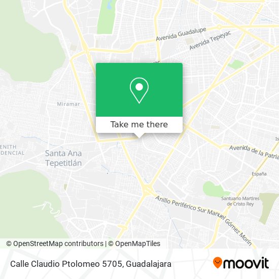 Calle Claudio Ptolomeo 5705 map