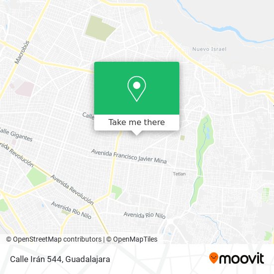Mapa de Calle Irán 544