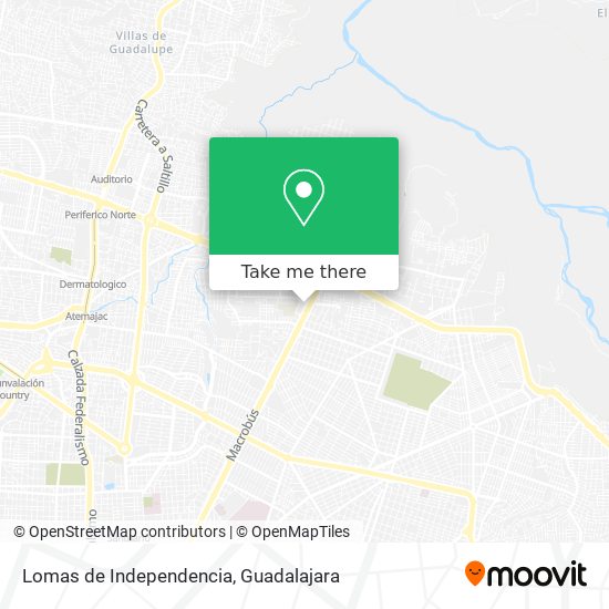 Mapa de Lomas de Independencia