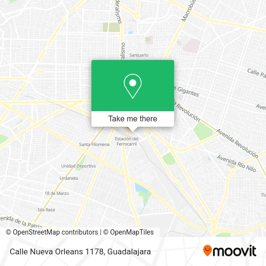 Mapa de Calle Nueva Orleans 1178