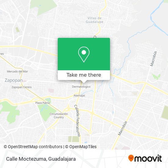 Mapa de Calle Moctezuma
