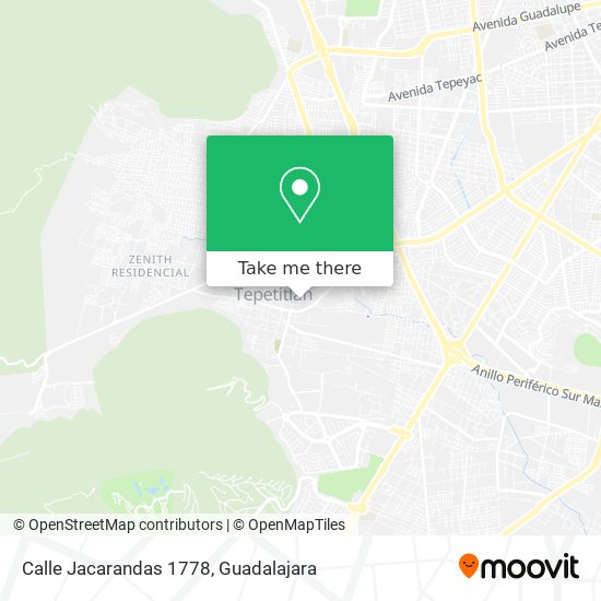Calle Jacarandas 1778 map