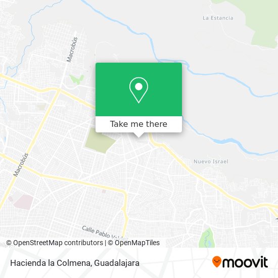 Hacienda la Colmena map