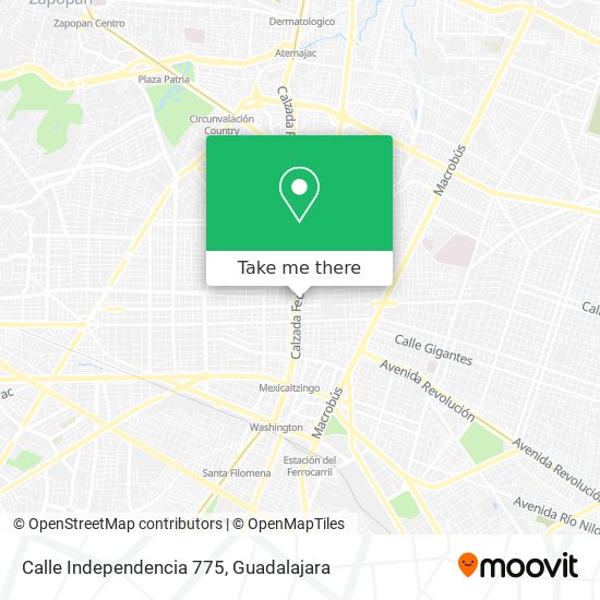 Mapa de Calle Independencia 775
