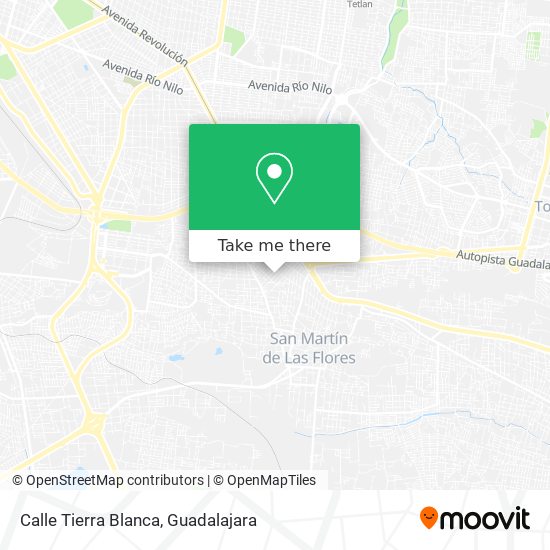 Calle Tierra Blanca map