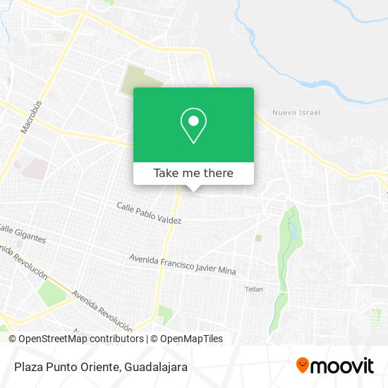 Plaza Punto Oriente map