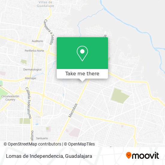Mapa de Lomas de Independencia