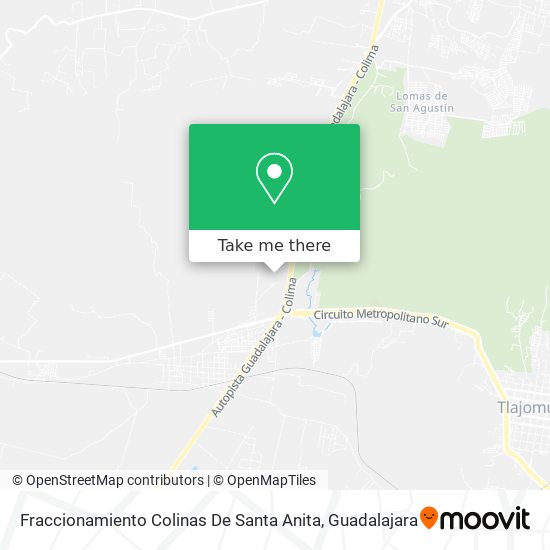 Mapa de Fraccionamiento Colinas De Santa Anita