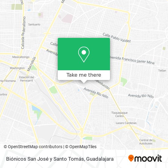 Biónicos San José y Santo Tomás map