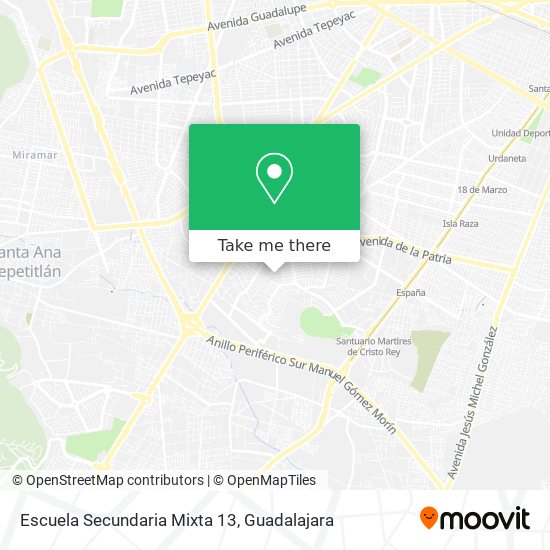 Escuela Secundaria Mixta 13 map