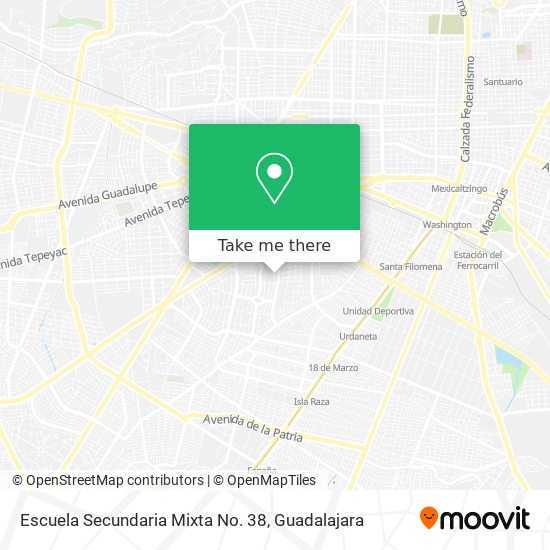 Escuela Secundaria Mixta No. 38 map