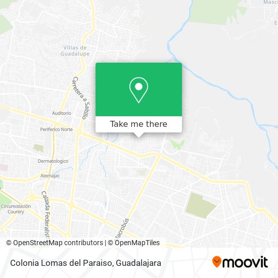 Colonia Lomas del Paraiso map