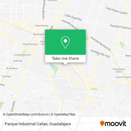 Parque Industrial Cañas map