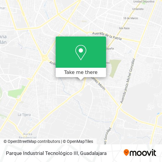 Mapa de Parque Industrial Tecnológico III