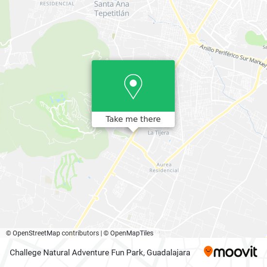 Mapa de Challege Natural Adventure Fun Park