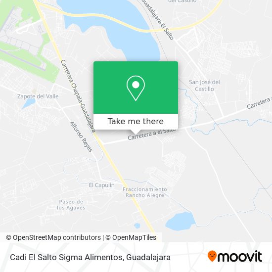 Mapa de Cadi El Salto Sigma Alimentos