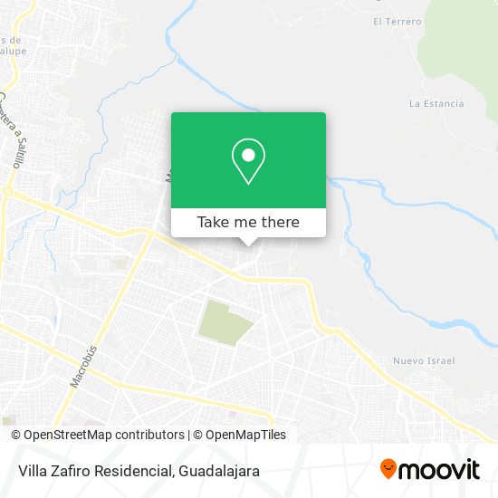 Villa Zafiro Residencial map