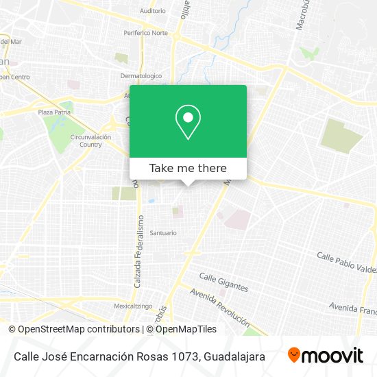 Calle José Encarnación Rosas 1073 map