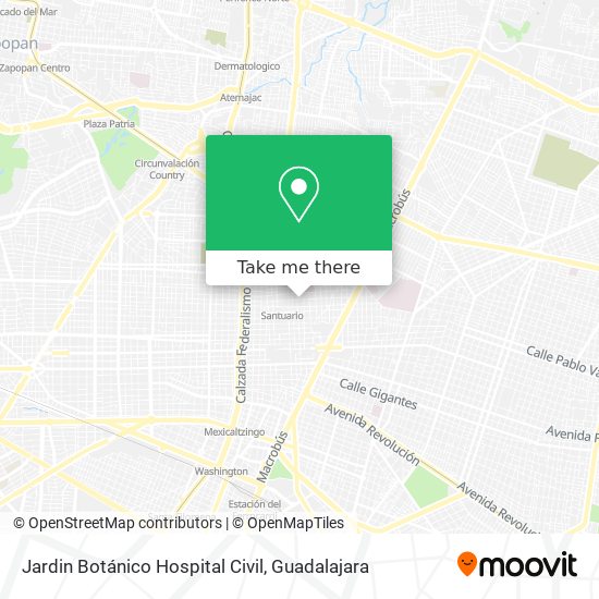 Jardin Botánico Hospital Civil map