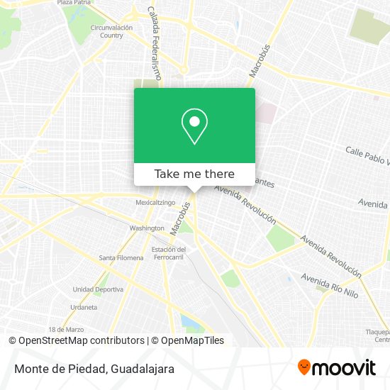 Monte de Piedad map