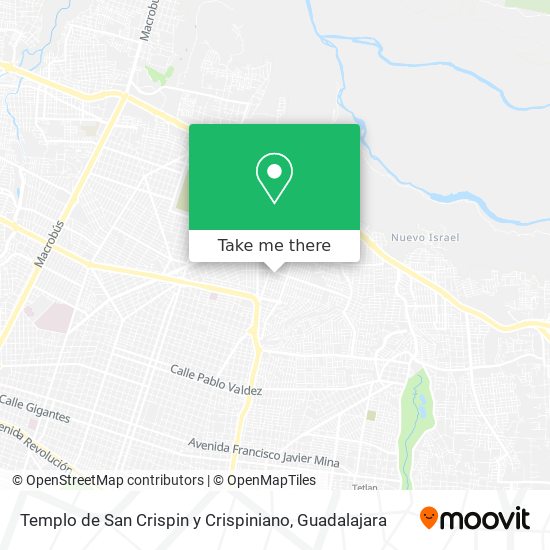 Templo de San Crispin y Crispiniano map