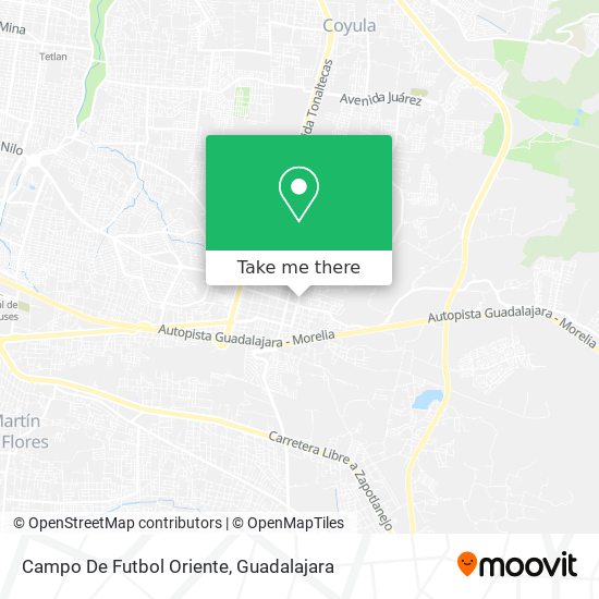 How to get to Campo De Futbol Oriente in Tonalá by Bus?