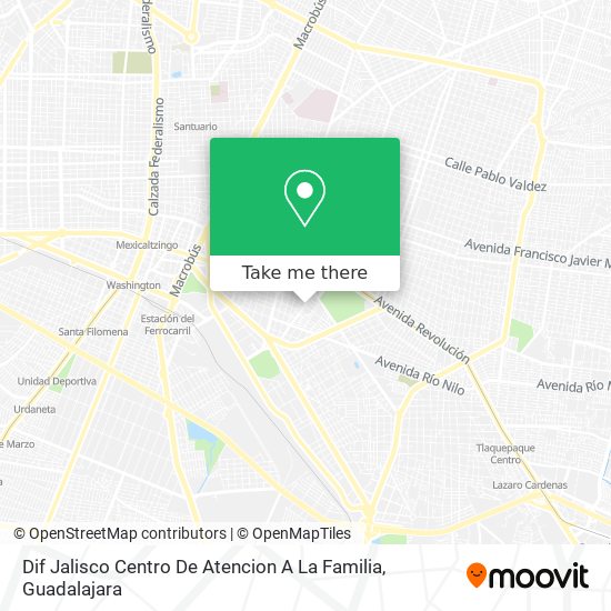 Dif Jalisco Centro De Atencion A La Familia map