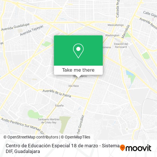 Centro de Educación Especial 18 de marzo - Sistema DIF map