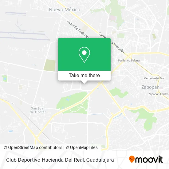 Mapa de Club Deportivo Hacienda Del Real