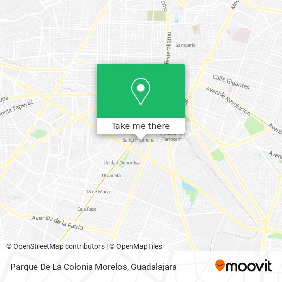 Mapa de Parque De La Colonia Morelos