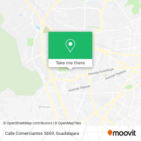 Mapa de Calle Comerciantes 5669