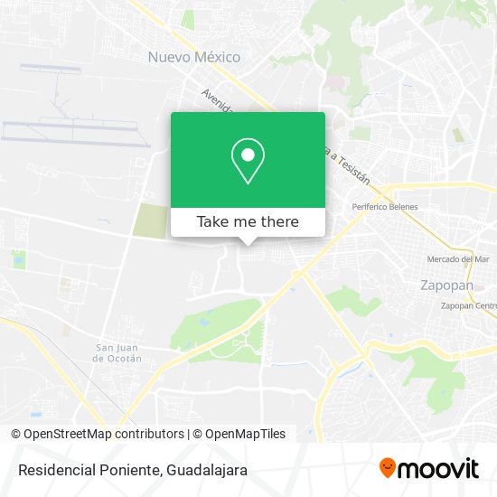 Residencial Poniente map