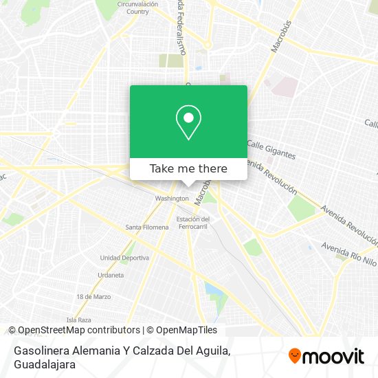 Mapa de Gasolinera Alemania Y Calzada Del Aguila